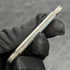 1916 British Antique White Pearl Shell Handle Pure Silver Engraving Blade Folding Pen Knife